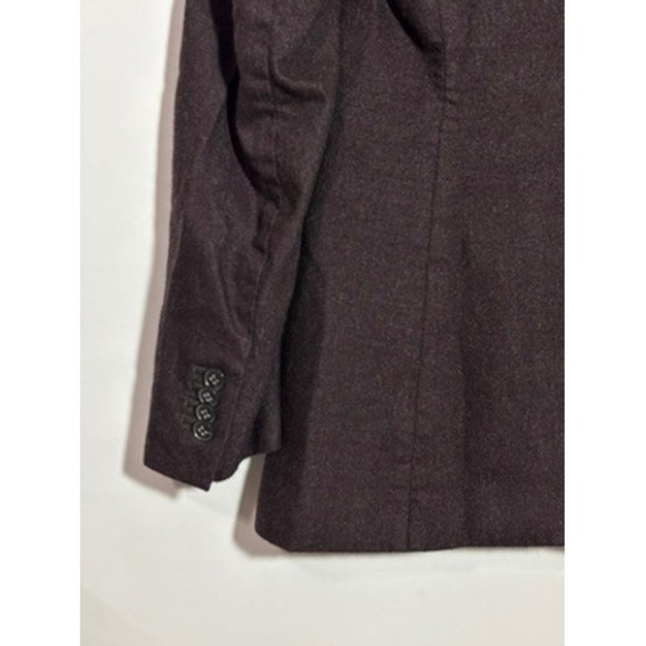 Theory Women's Blazer Size 6 Wool Angora Blazer Jacket Purple Dark Academia - Picture 4 of 12